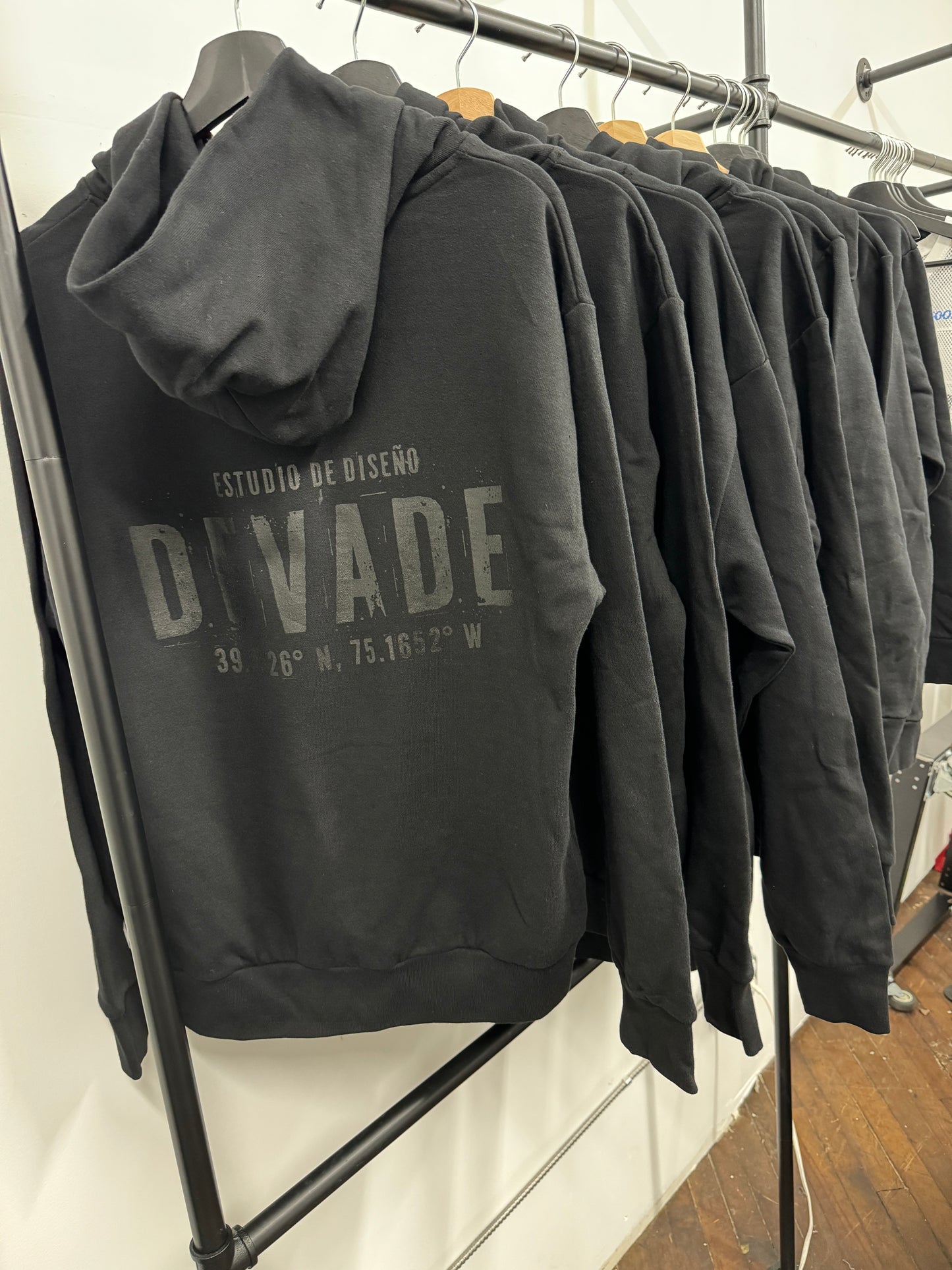 BLACK ON BLACK DESIGN STUDIO HOODIE