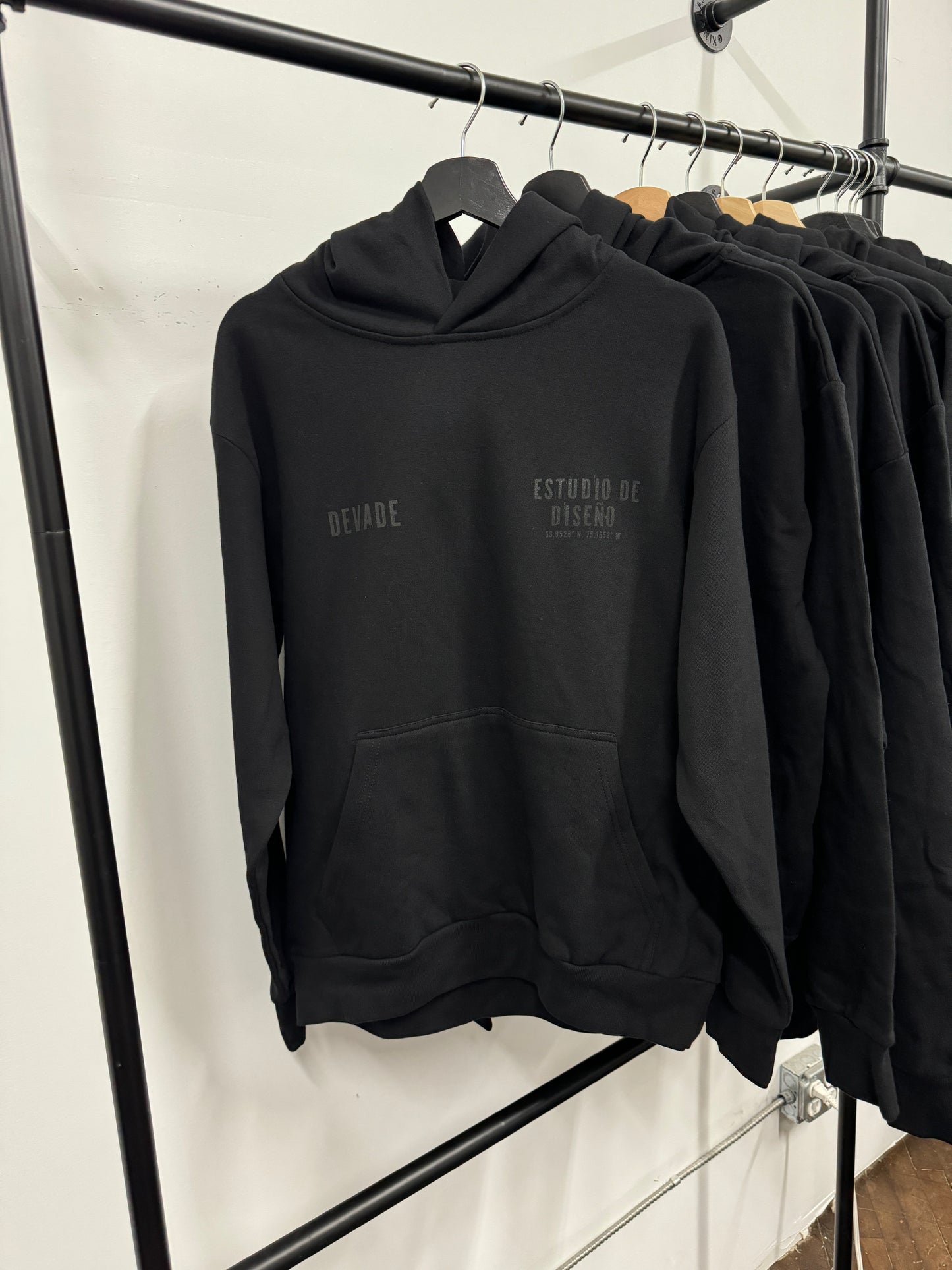 BLACK ON BLACK DESIGN STUDIO HOODIE